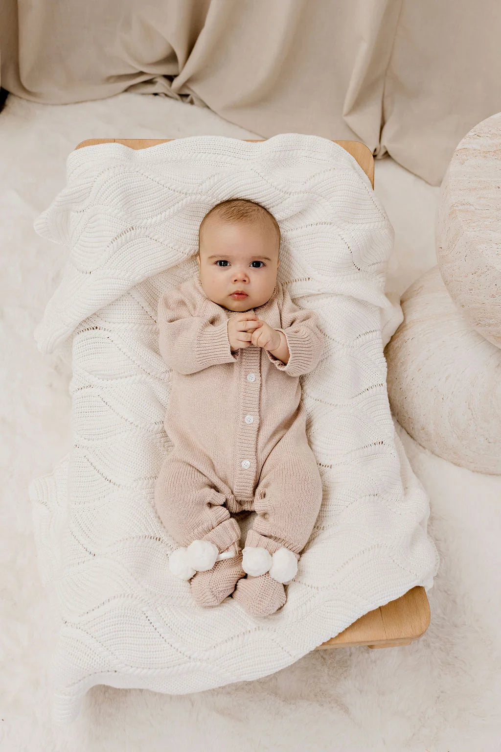 Classic Knit Romper | Biscotti