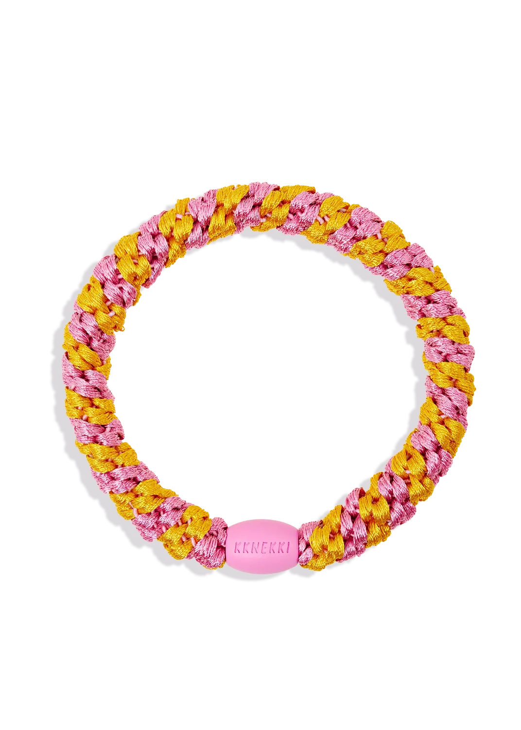 KKNEKKI Original Hair Tie — Jaffa Bubblegum Stripe