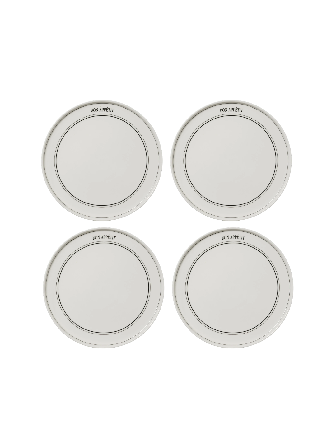 French Bistro Dinner Plate — Set X4