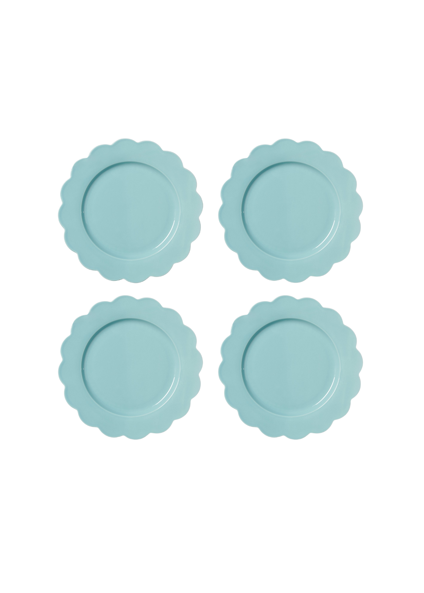 Blue Large Dinner Plate — Set X4