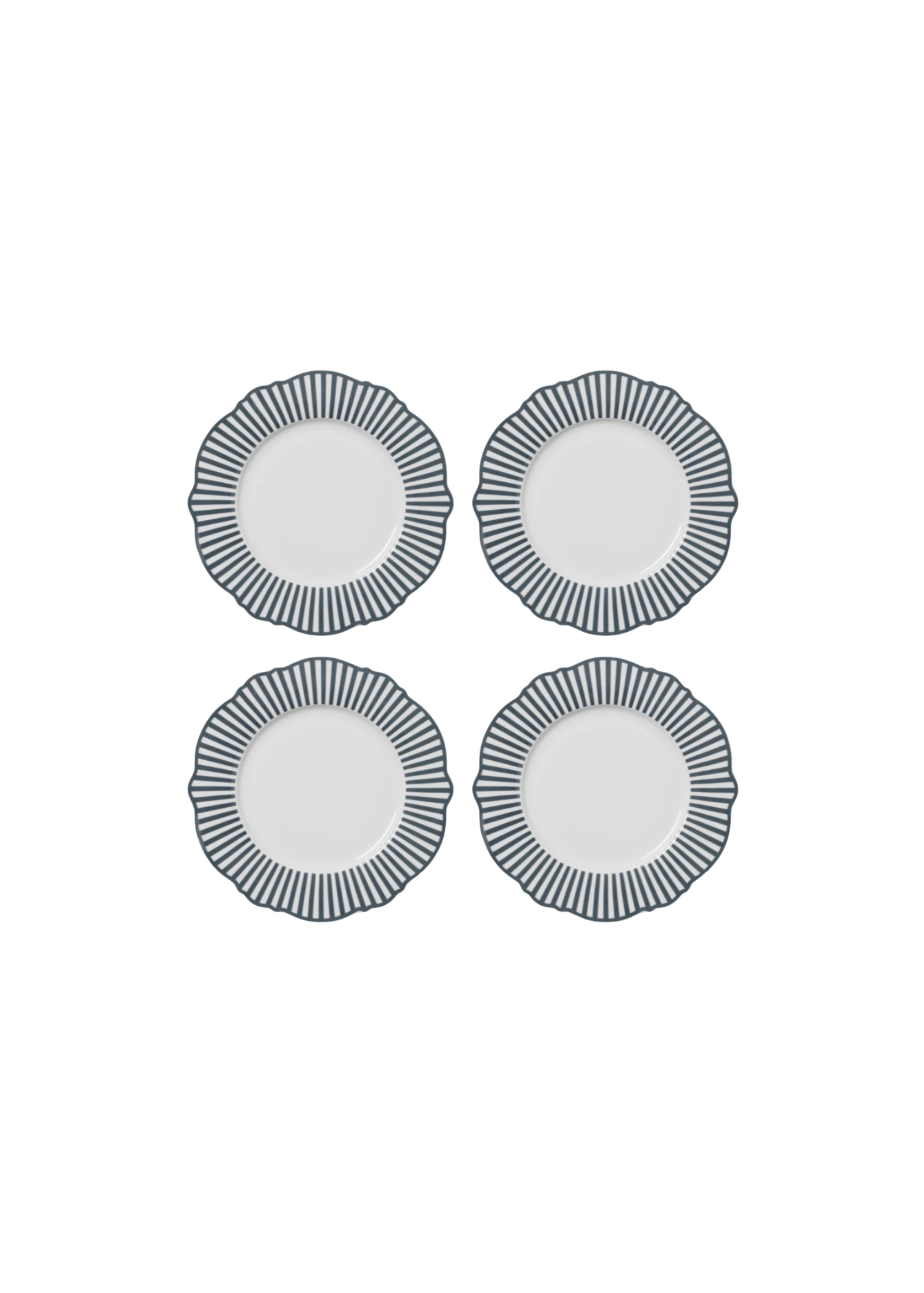 Charcoal Wave Dinner Plate SET — In The Roundhouse
