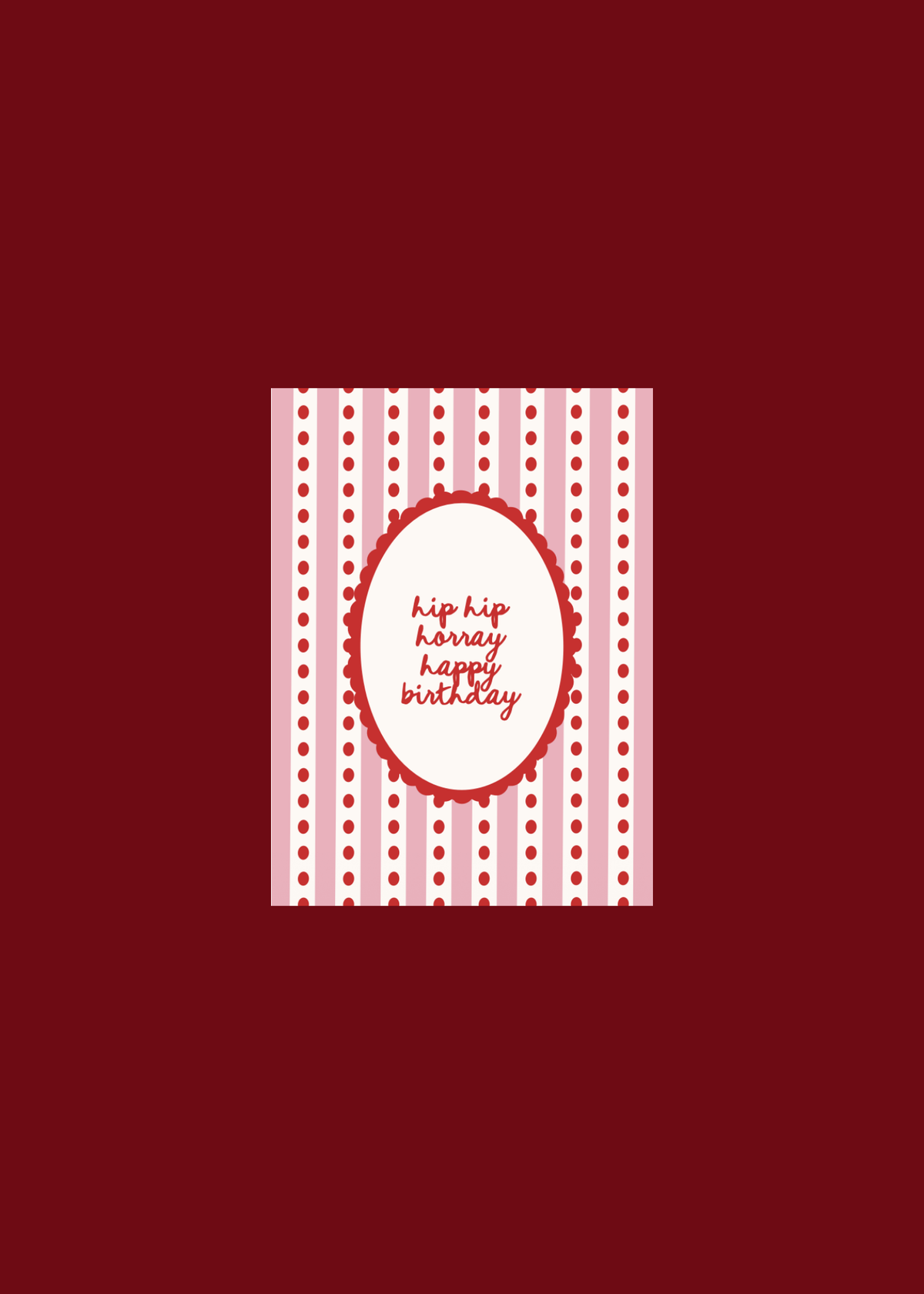 HIP HIP HOORAY HAPPY BIRTHDAY —