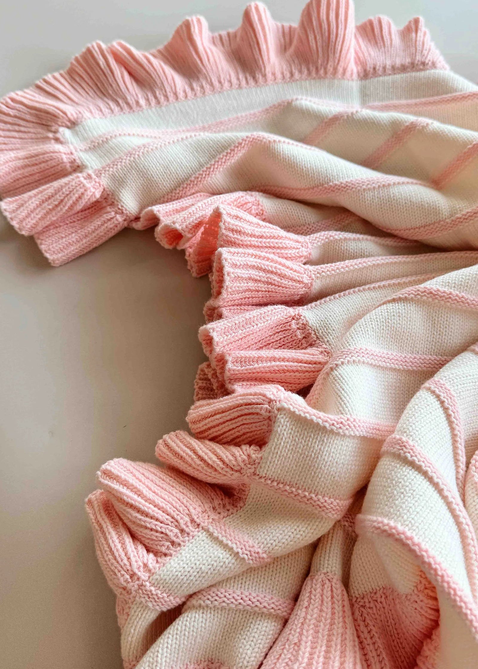 Stripe Frill Blanket — Sweetpea