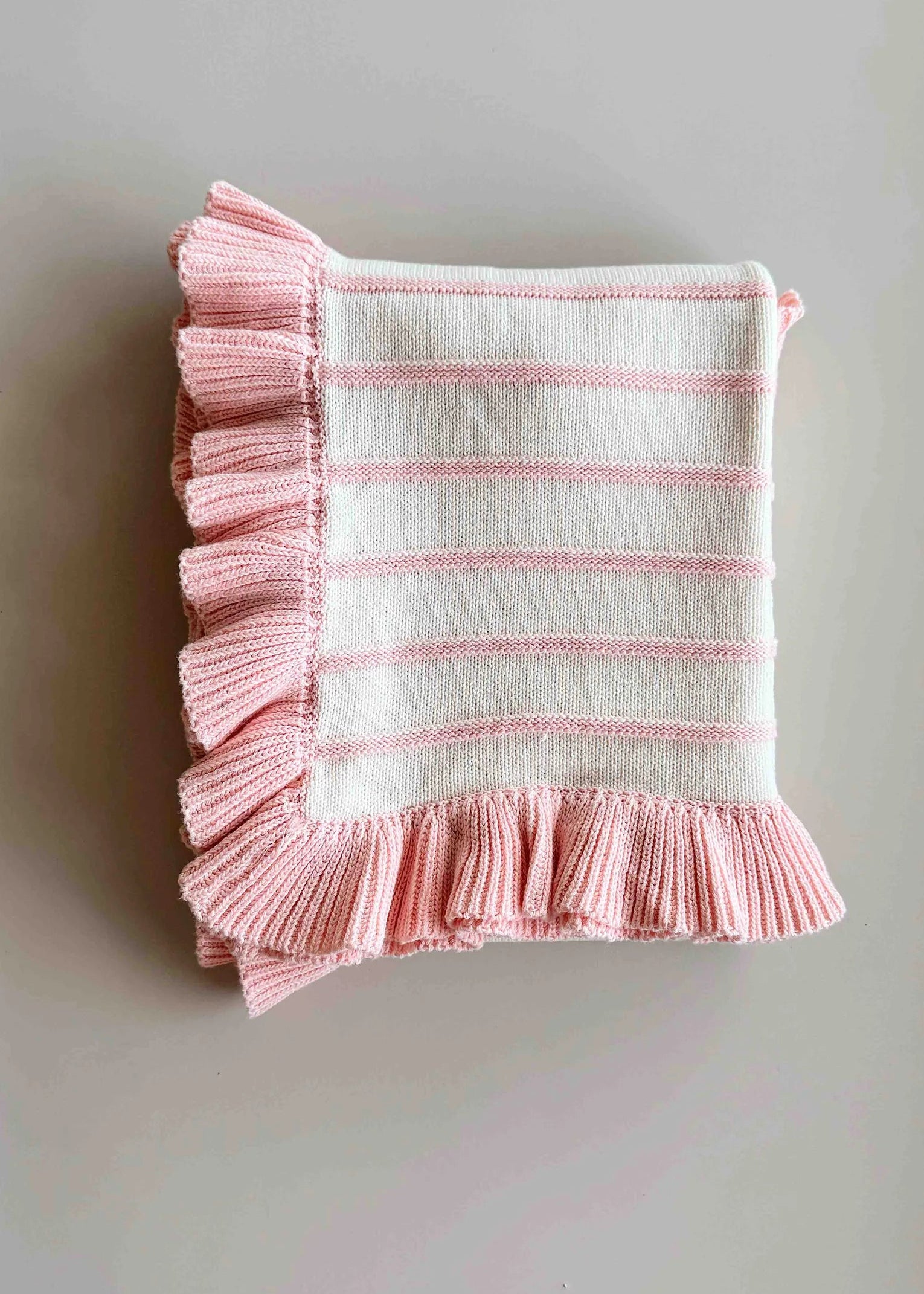 Stripe Frill Blanket — Sweetpea