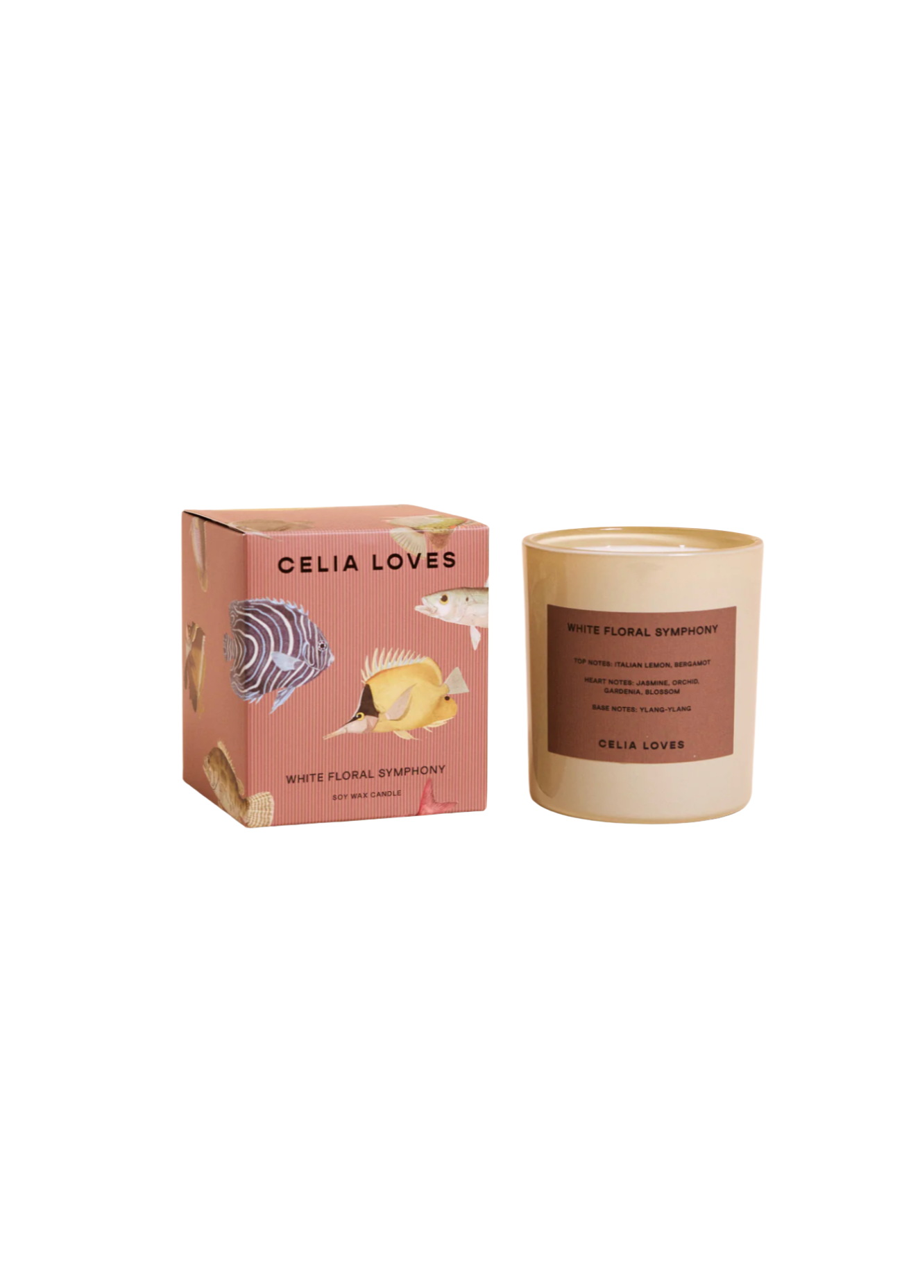 White Floral Symphony — 395g Candle