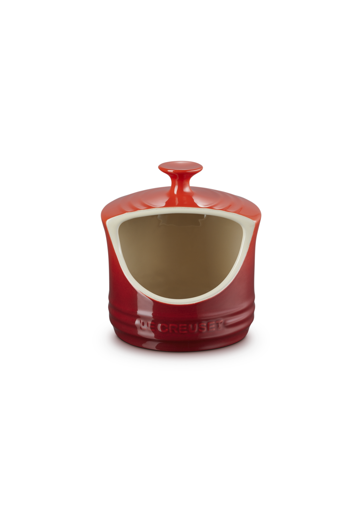 Stoneware Salt Pig — Cerise