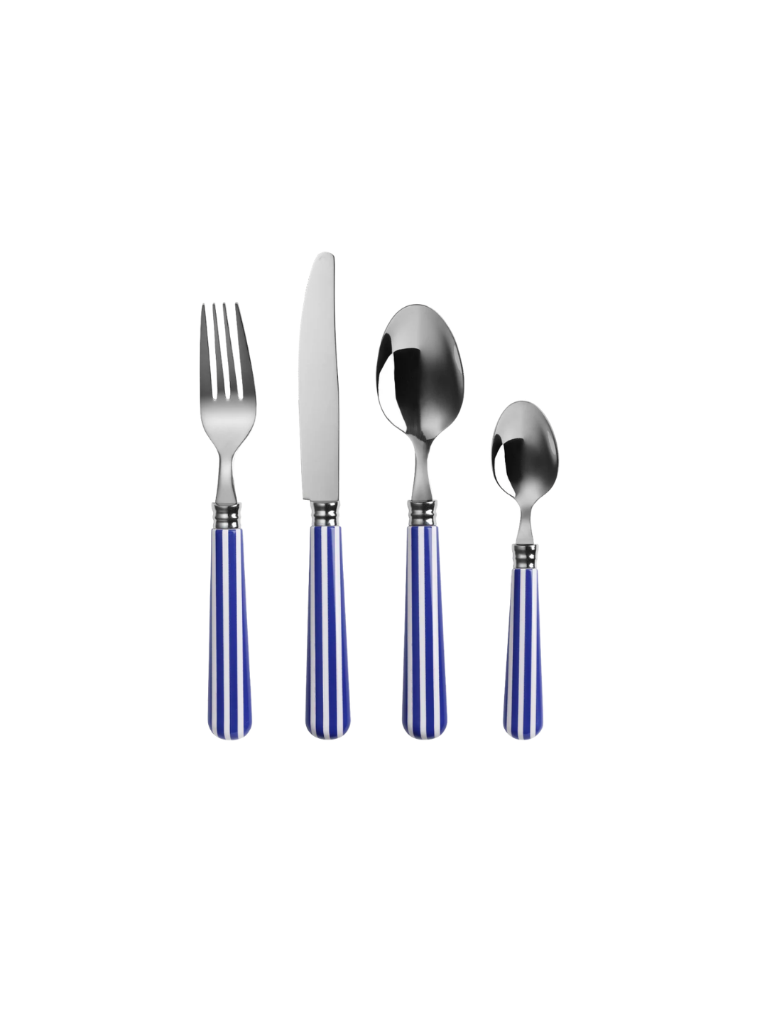 Blue + White Stripe Cutlery