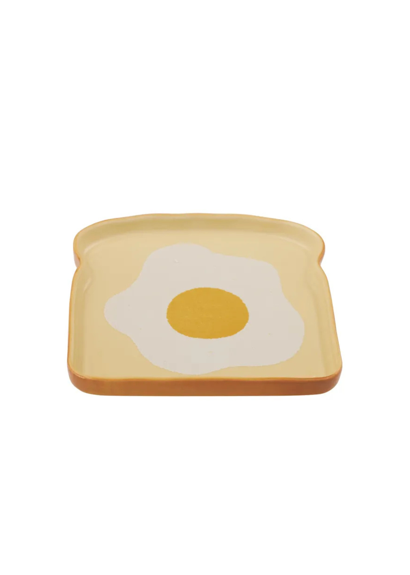 Egg on Toast Ceramic Plate