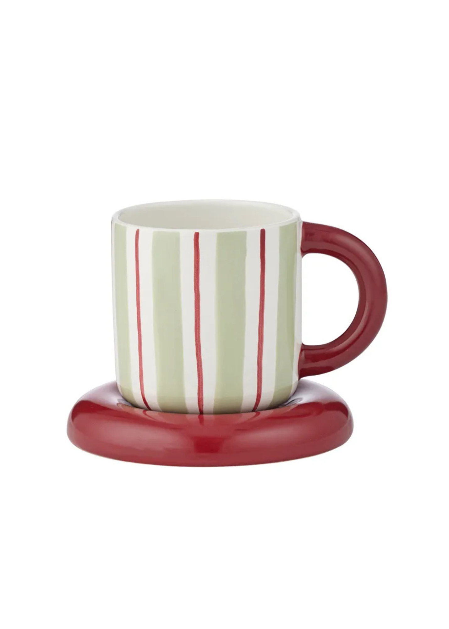 Ceramic Cup & Saucer — Mint