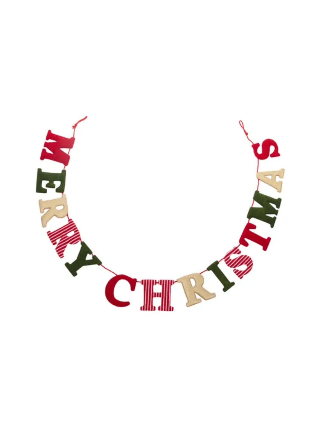 Merry Christmas Fabric Garland