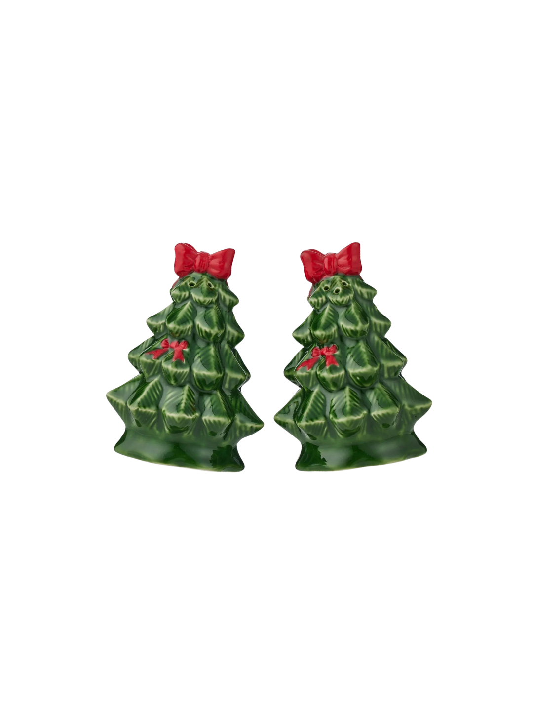 Holly Tree Ceramic Salt & Pepper Shakers