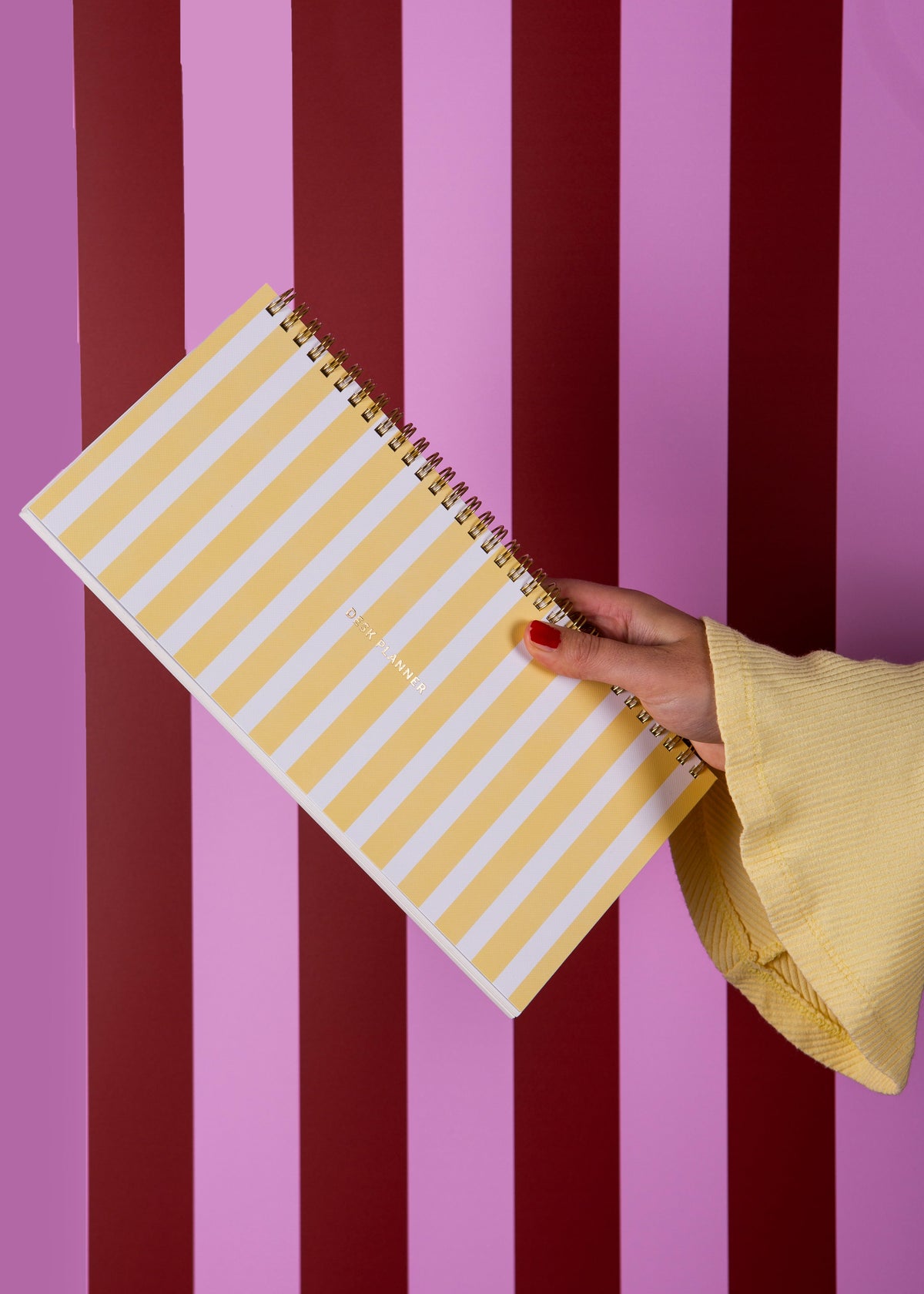 Deskplanner — Yellow Stripe