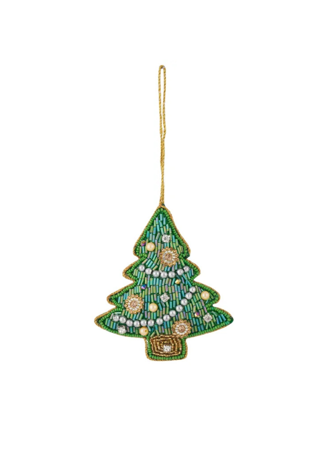 Beaded Christmas Tree — Luxe Ornament