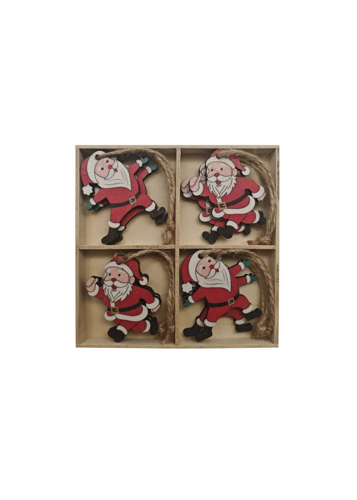 Santa Ornament — SET X8