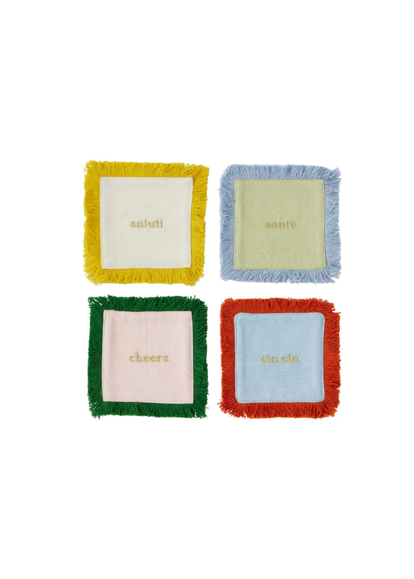 Cheers Cotton Coaster — Set X4