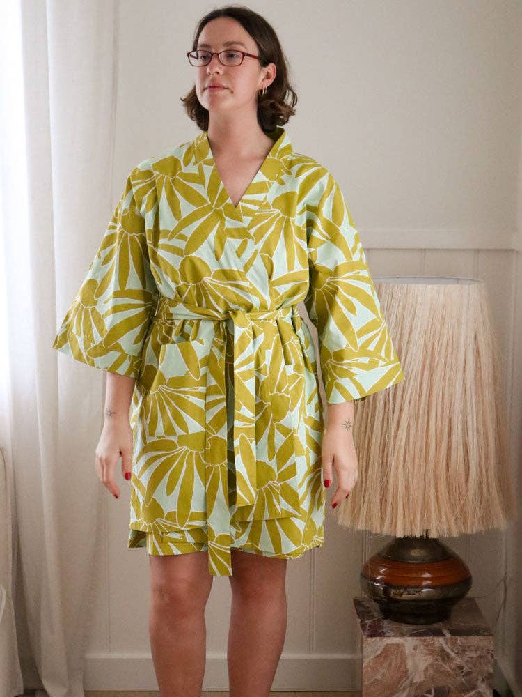 Margarita Short Robe - Mint