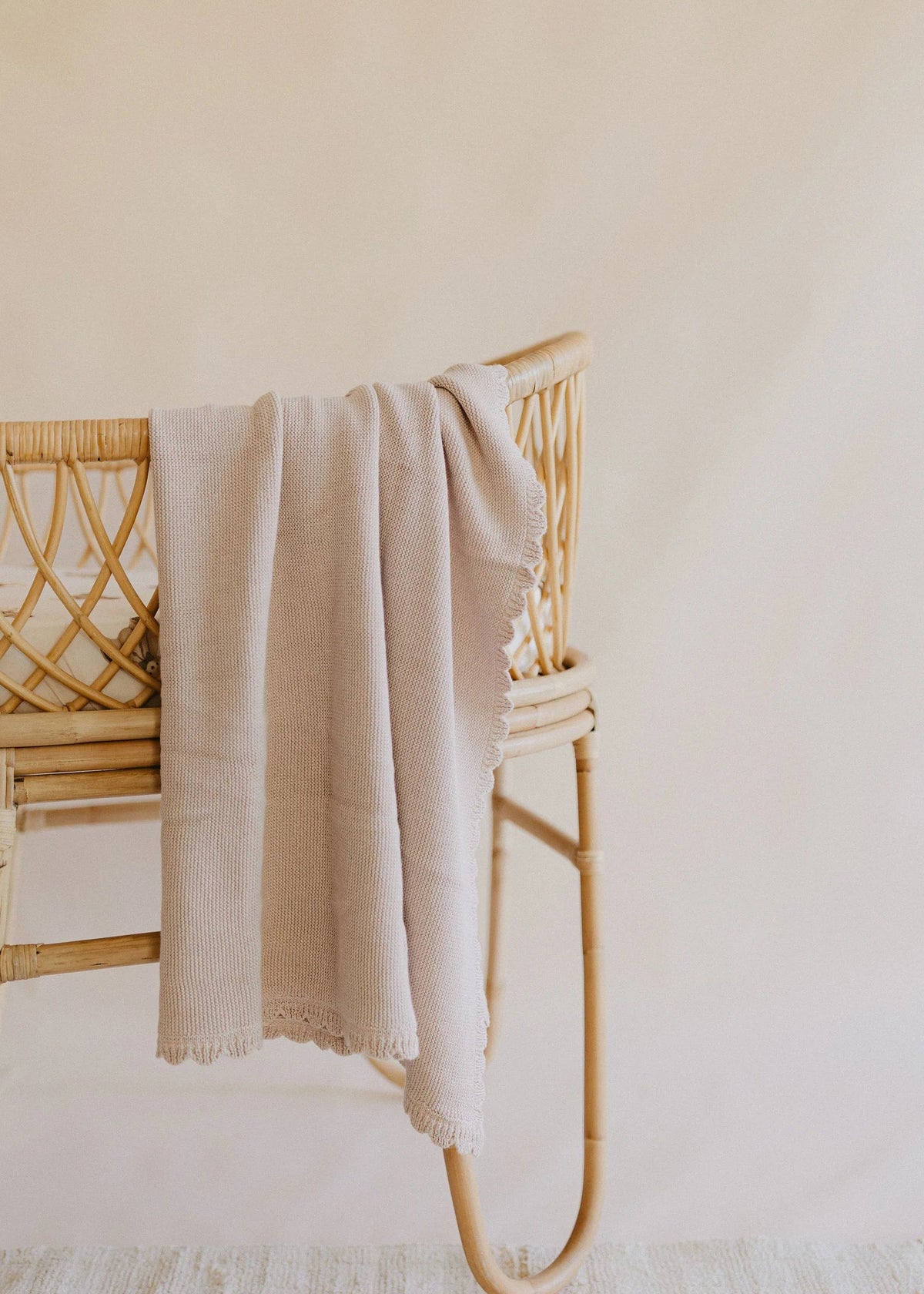 Heritage Knit Blanket | Biscotti