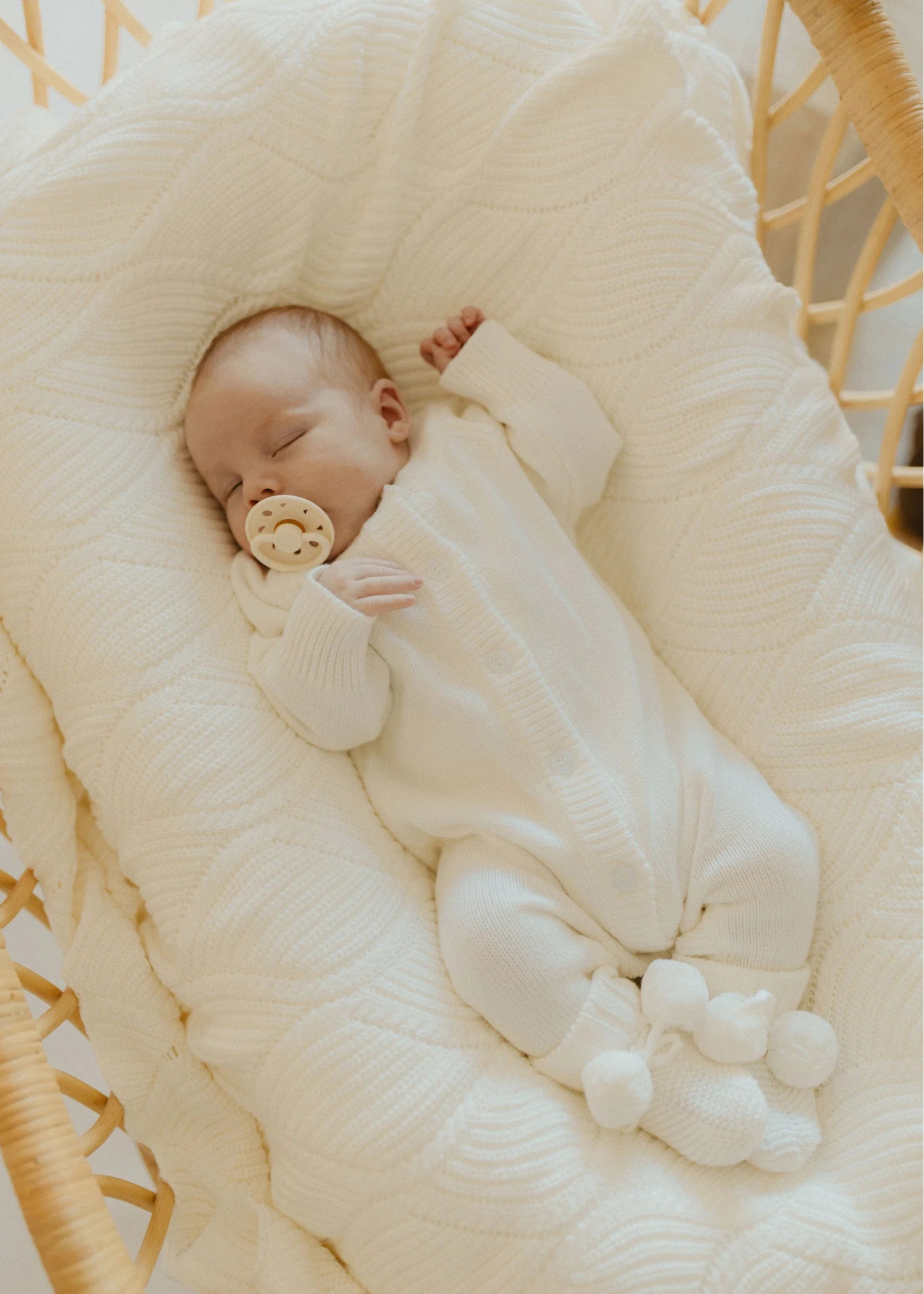 Classic Knit Romper | Milk