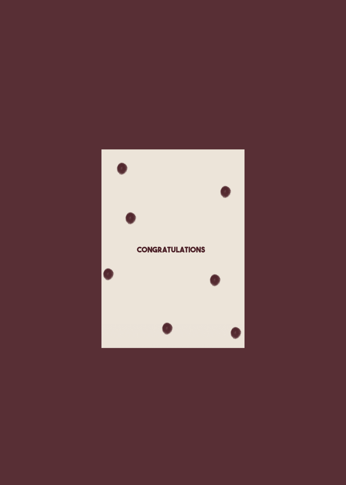CONGRATULATIONS — Spots