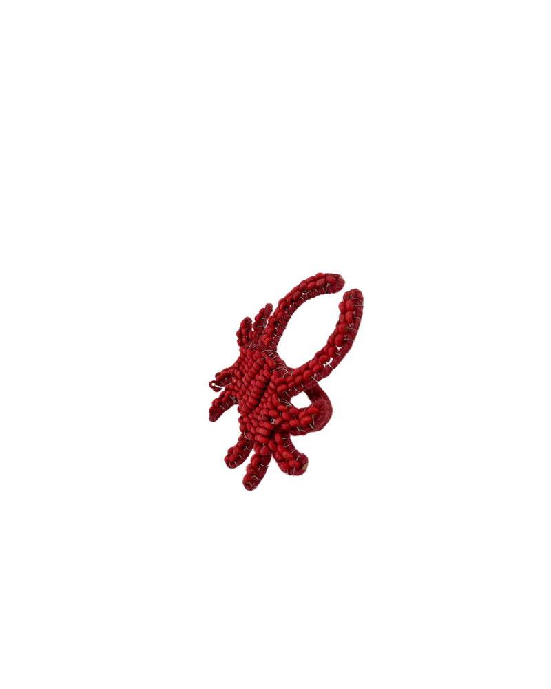 Crab Beaded Napkin Ring