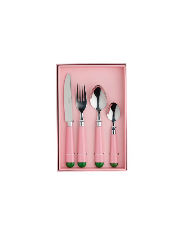 Pink & Green Cutlery Set — In The Roundhouse