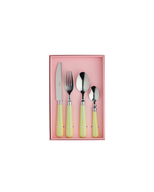 Lemon & Blue Cutlery Set — In The Roundhouse