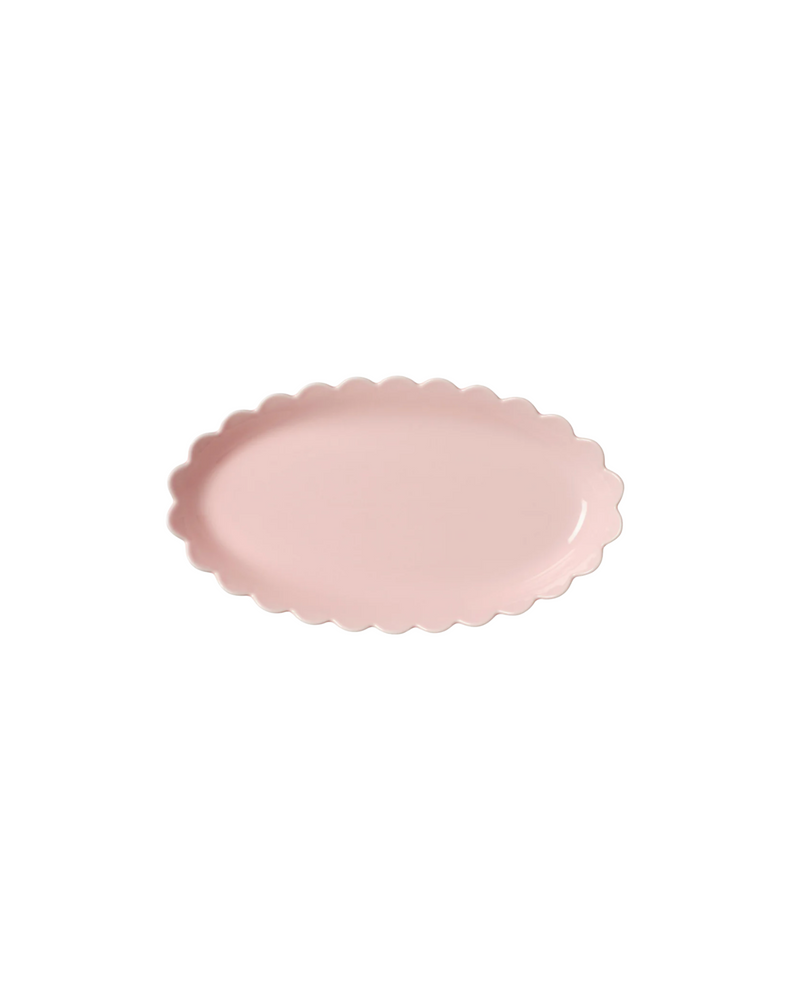 Pink Scallop Platter — In The Roundhouse