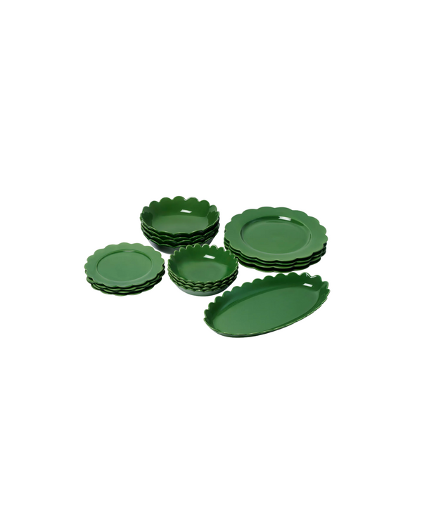 Green Scallop Dining SET — In The Roundhouse