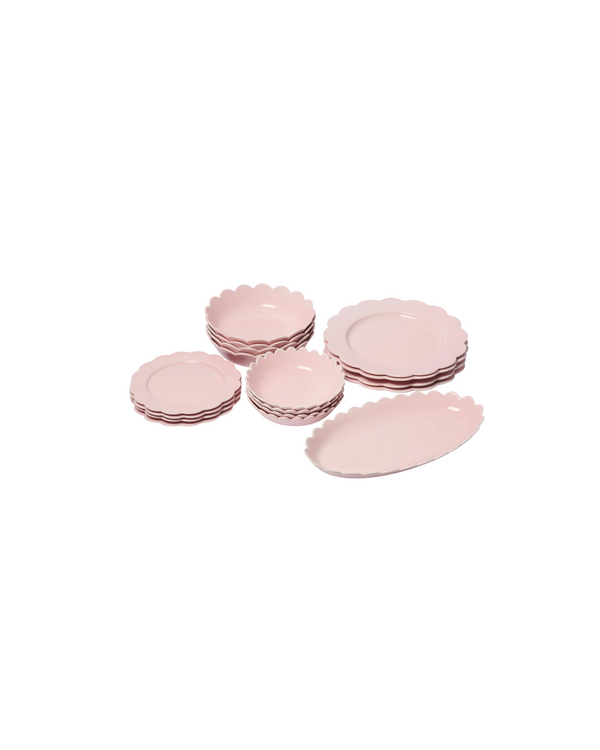 Pink Scallop Dining SET — In The Roundhouse