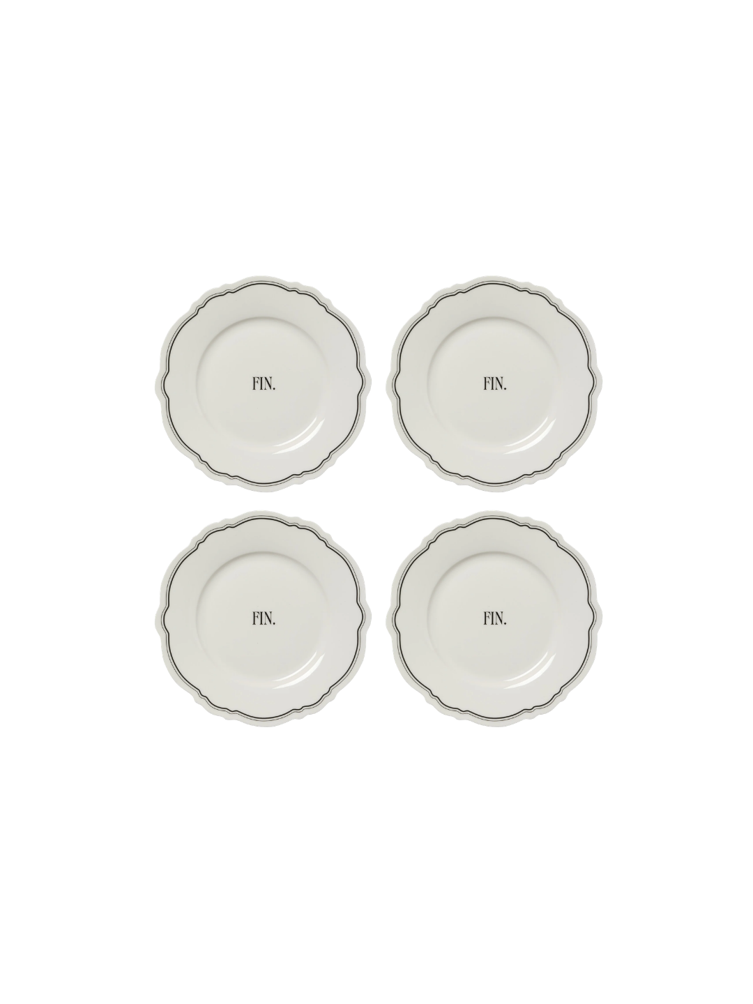 French Bistro Side Plate — Set X4