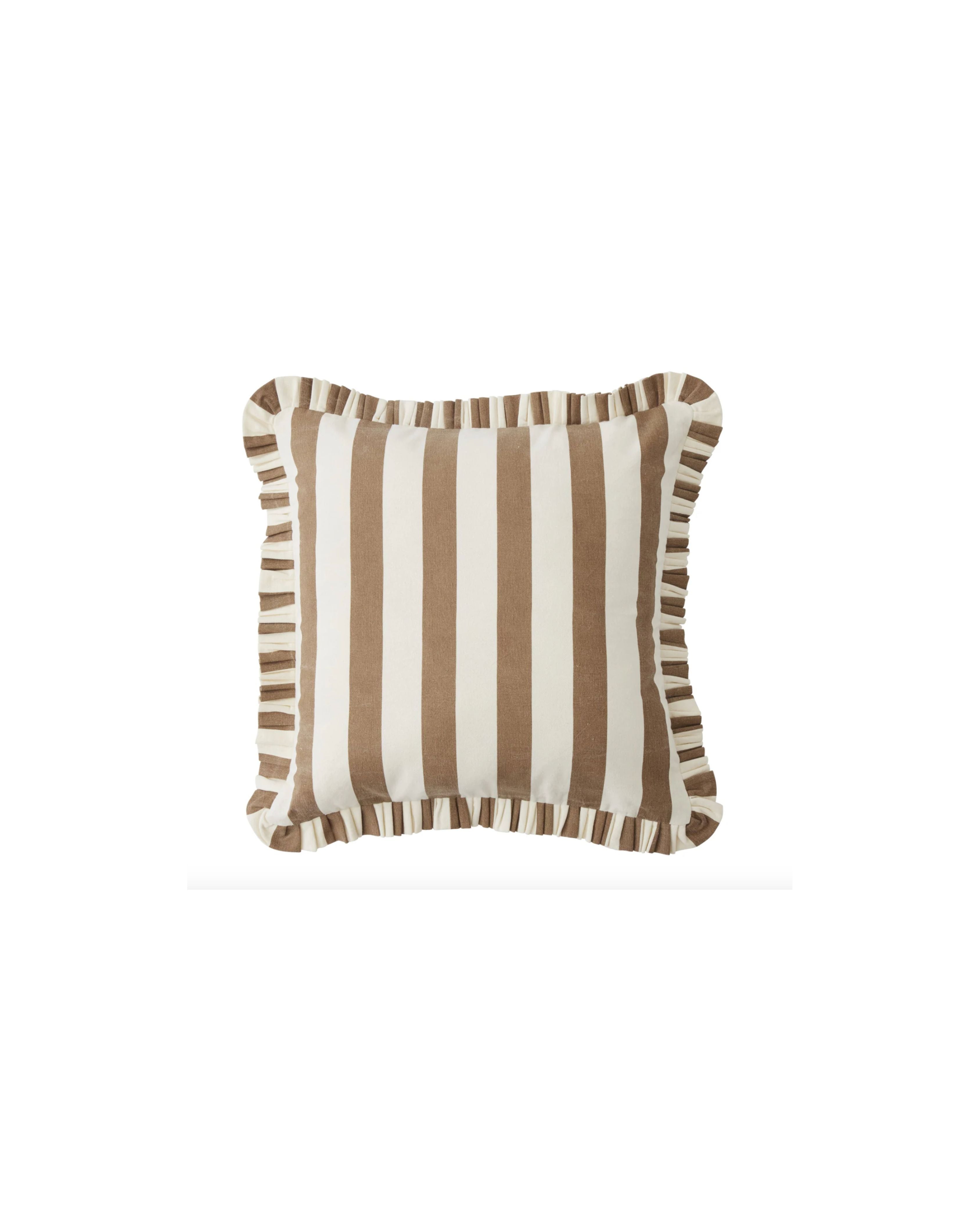 Bonny Cotton Cushion — Cocoa