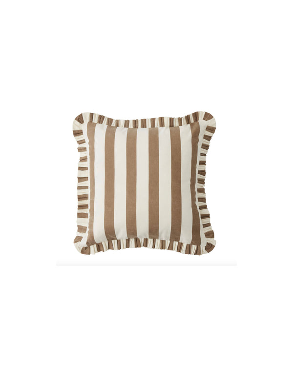 Bonny Cotton Cushion — Cocoa