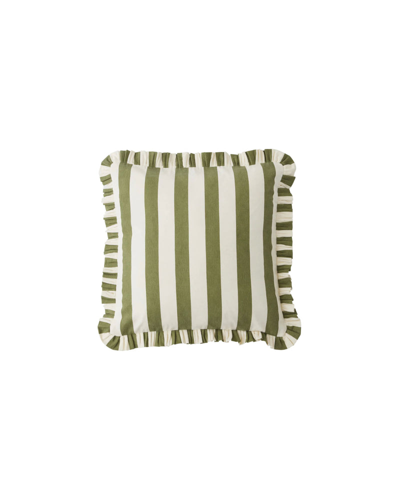 Bonny Cotton Cushion — Olive