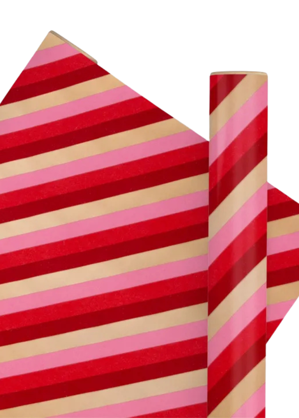 PEPPERMINT PARADE PAPER ROLL: SCARLET RED — 2.5M