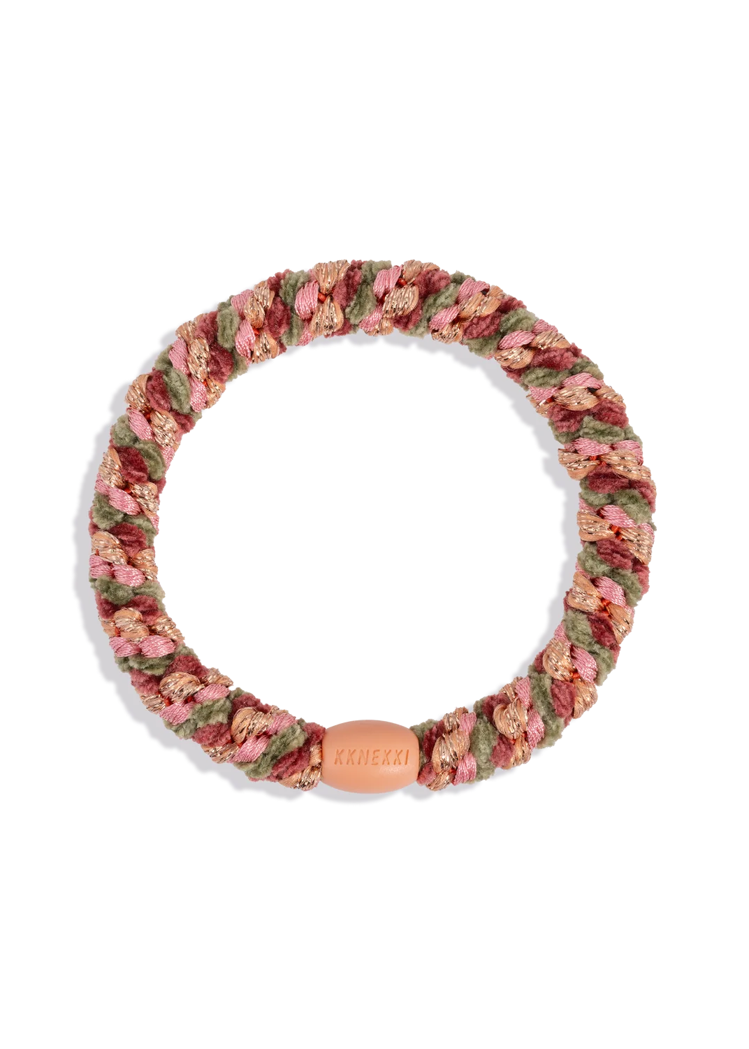 KKNEKKI Original Hair Tie —  Faded Rose Camo Velvet