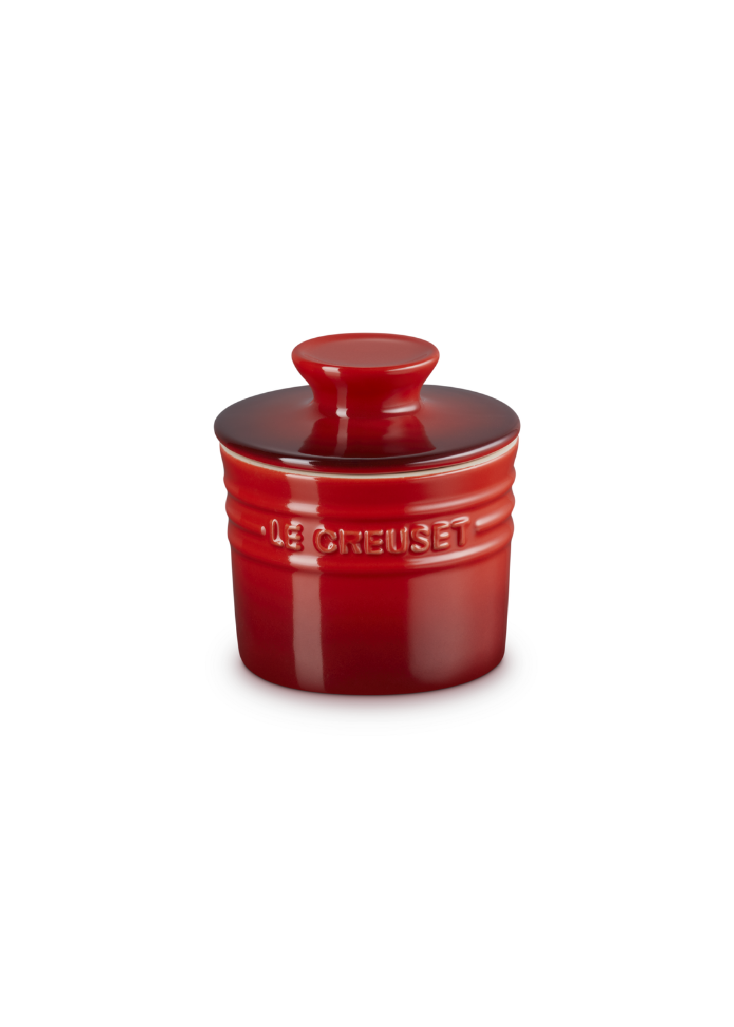 Stoneware Butter Bell — Cerise