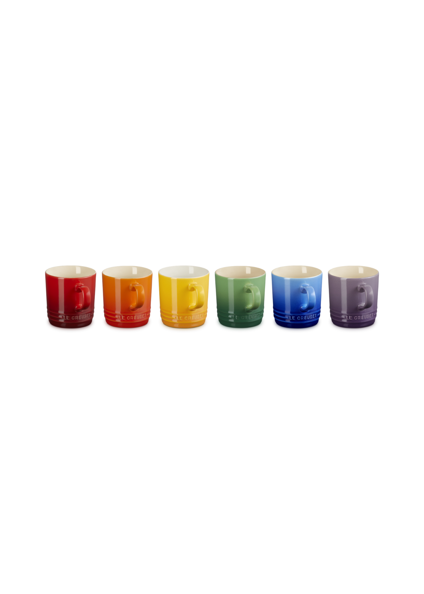 Rainbow Set of 6 x Mugs — 200ml