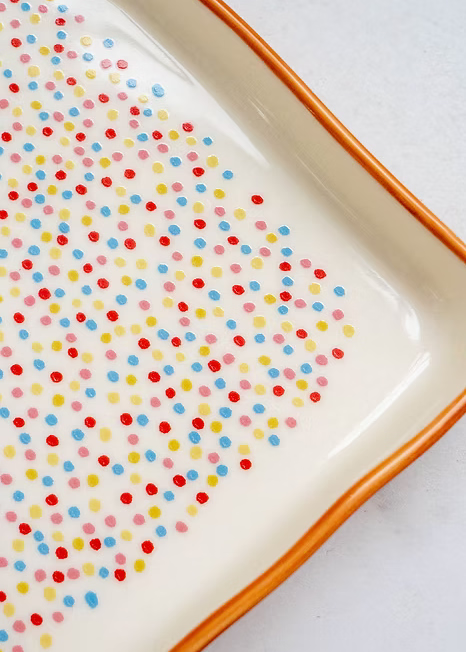 Fairy Bread Ceramic Plate