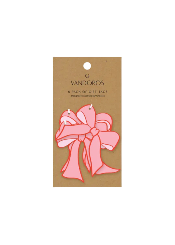 BOW GIFT TAG — 6 PACK