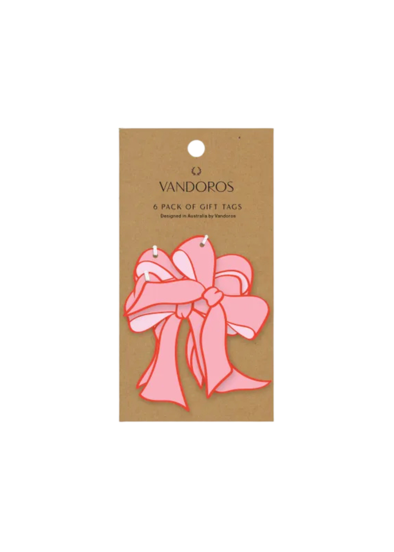 BOW GIFT TAG — 6 PACK