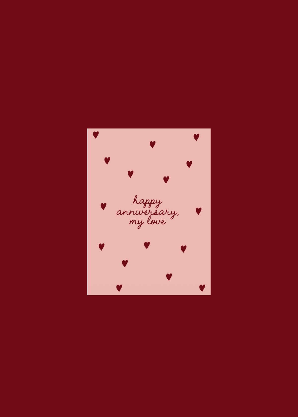 HAPPY ANNIVERSARY MY LOVE — Pink