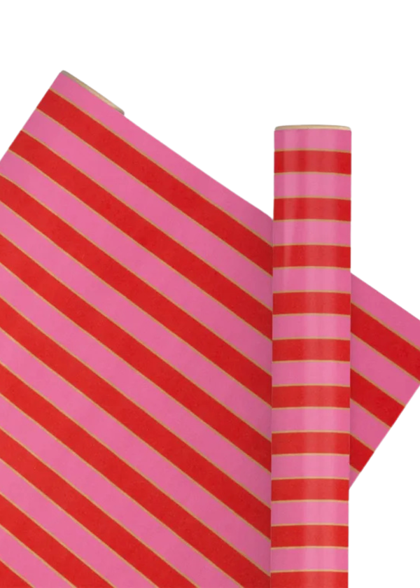 NUTCRACKER PAPER ROLL: POPPY RED + PINK — 2.5M