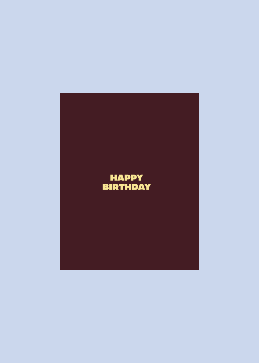 HAPPY BIRTHDAY — Butter