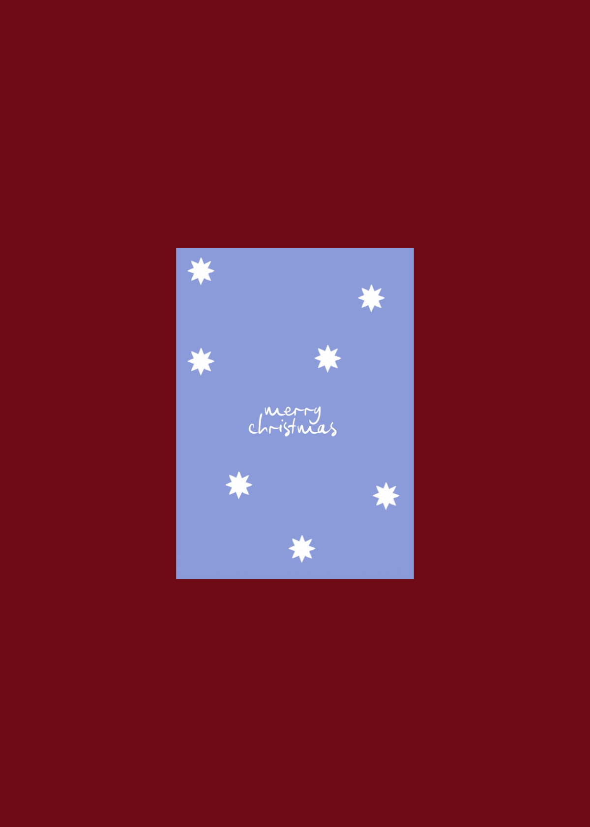 MERRY CHRISTMAS — Blue Stars