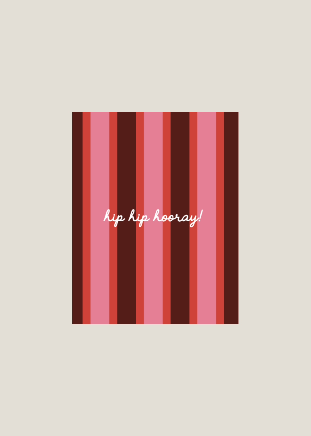 HIP HIP HOORAY — Cherry Stripe