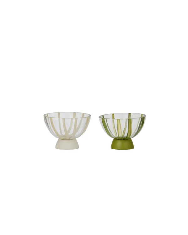 Raya Glass Foot Bowl — Small