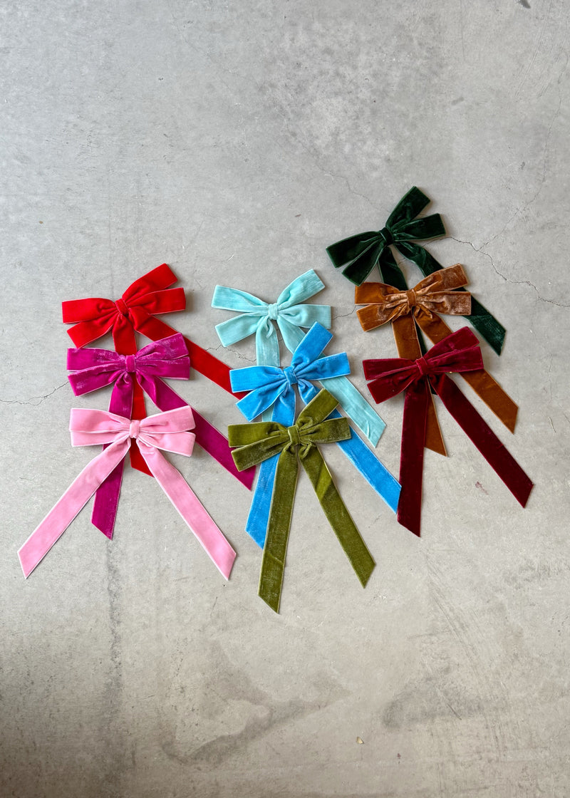 Double Velvet Bow — Pack X5