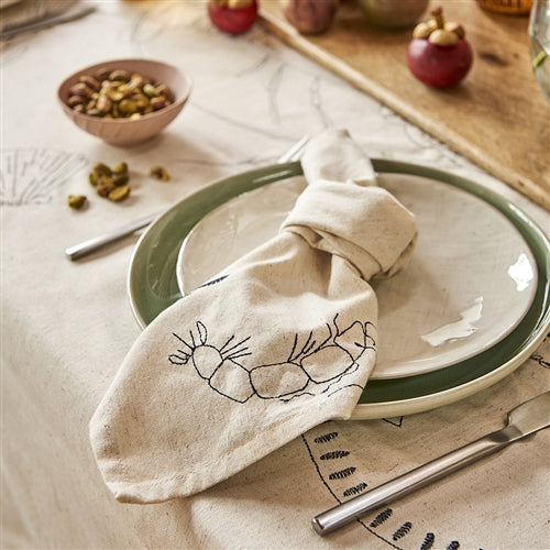 Feast Napkins Flax — Set X4