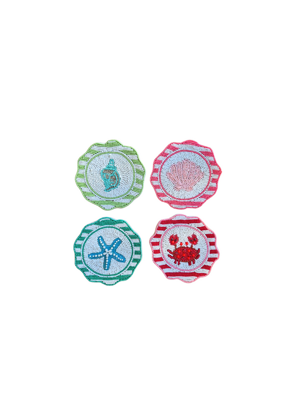 Beaded Coaster — SET of 4