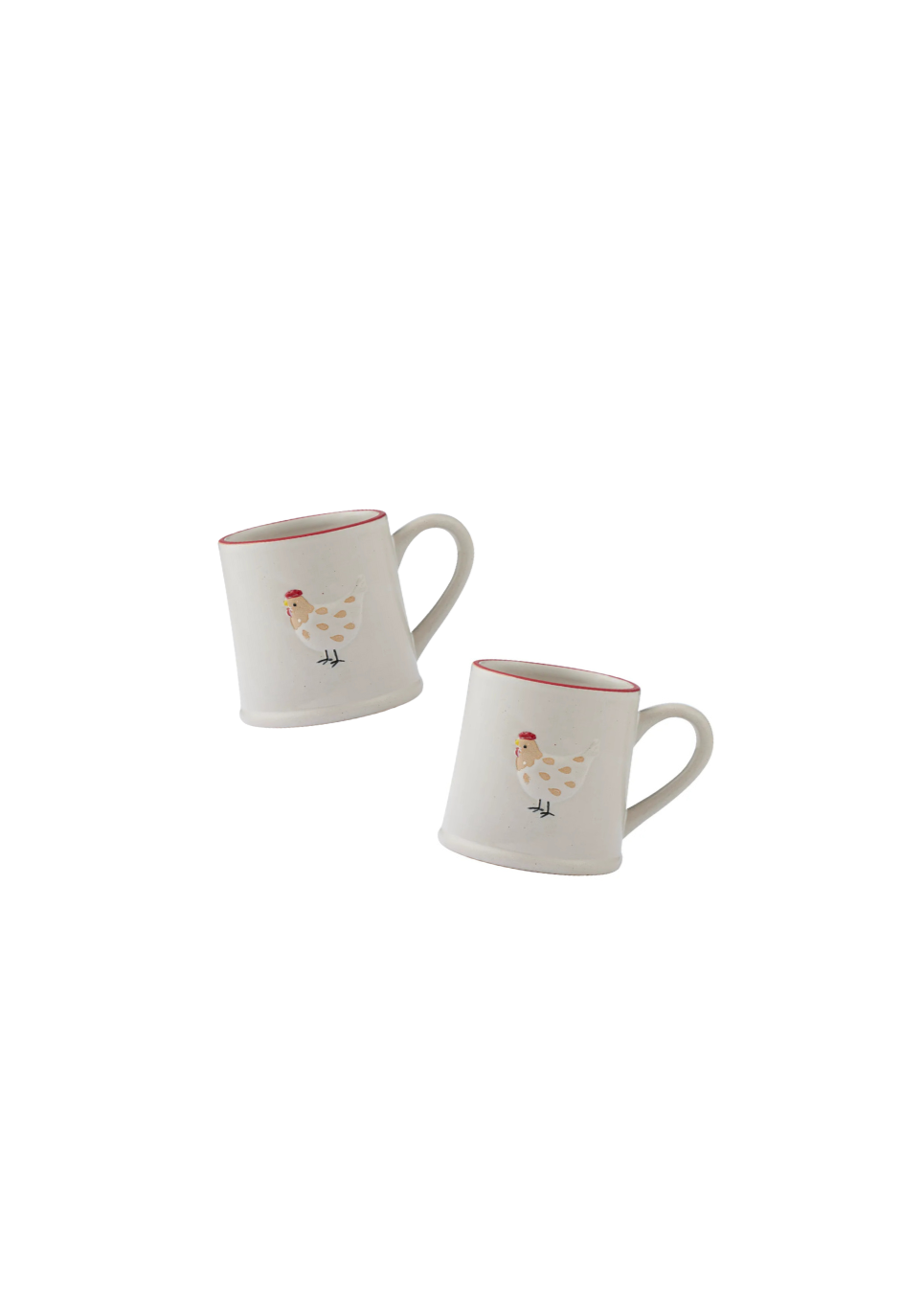 Charlie Chook Ceramic Mug — PAIR